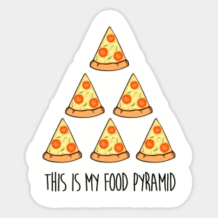 This is my food pyramid Sticker